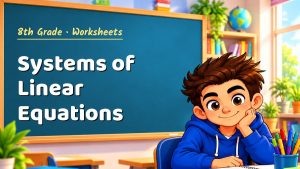 8th Grade Systems of Linear Equations Worksheet (PDF)