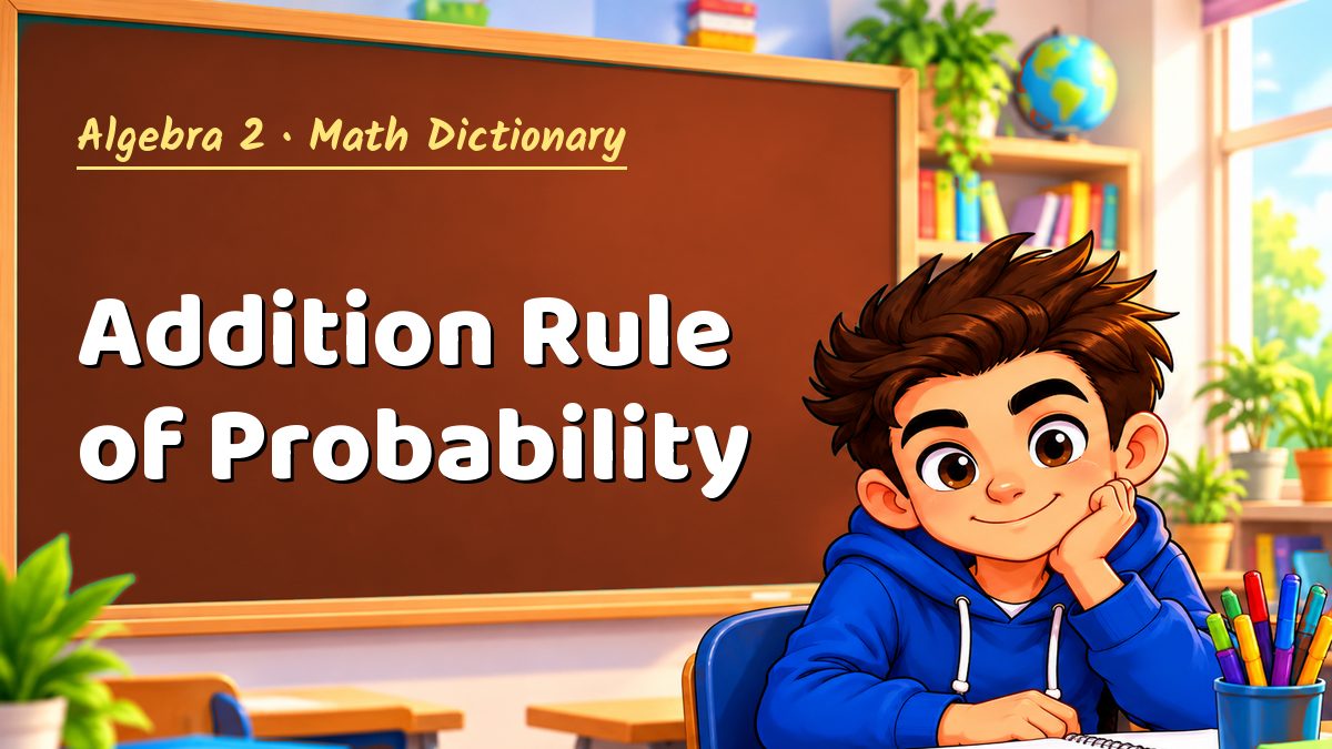 Addition Rule of Probability: meaning, method and solved example (Algebra 2) – Maths PDF