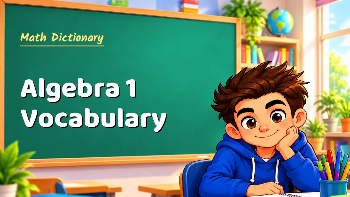 Algebra 1 Vocabulary – Maths PDF