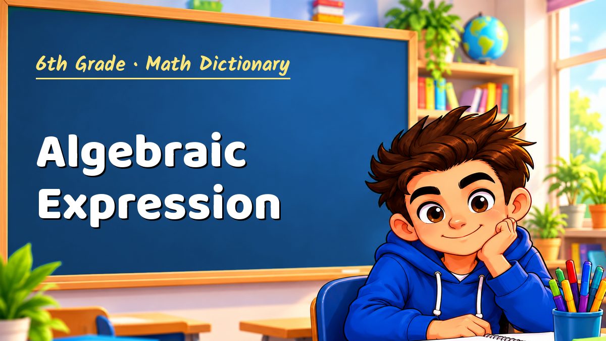 Algebraic Expression: meaning, method and solved example (6th Grade) – Maths PDF