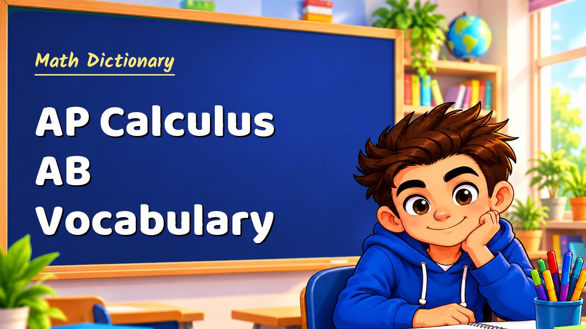 AP Calculus AB Vocabulary – Maths PDF