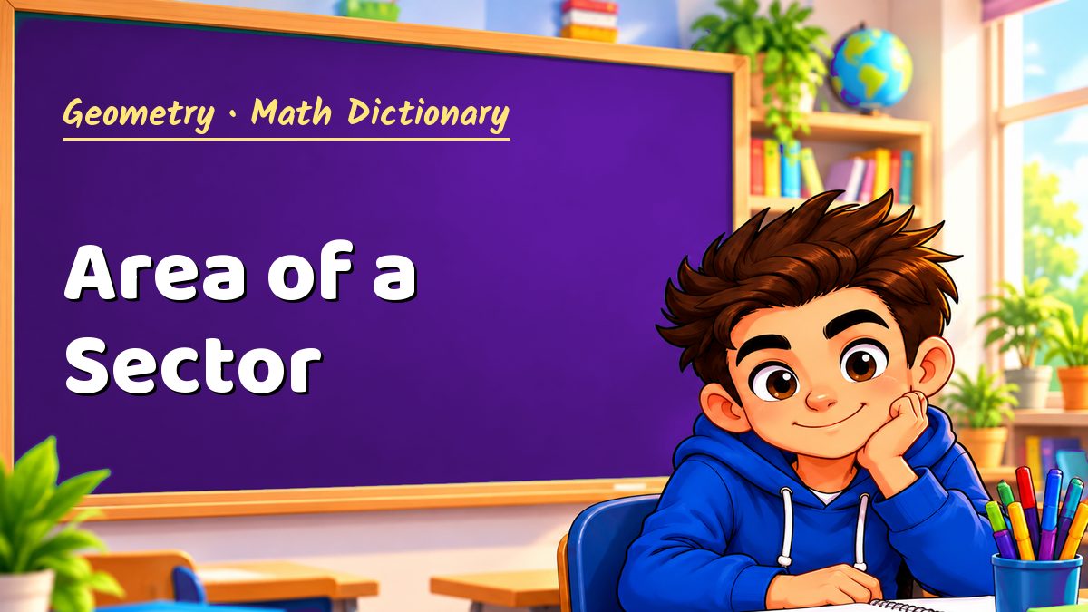 Area of a Sector: meaning, method and solved example (Geometry) – Maths PDF