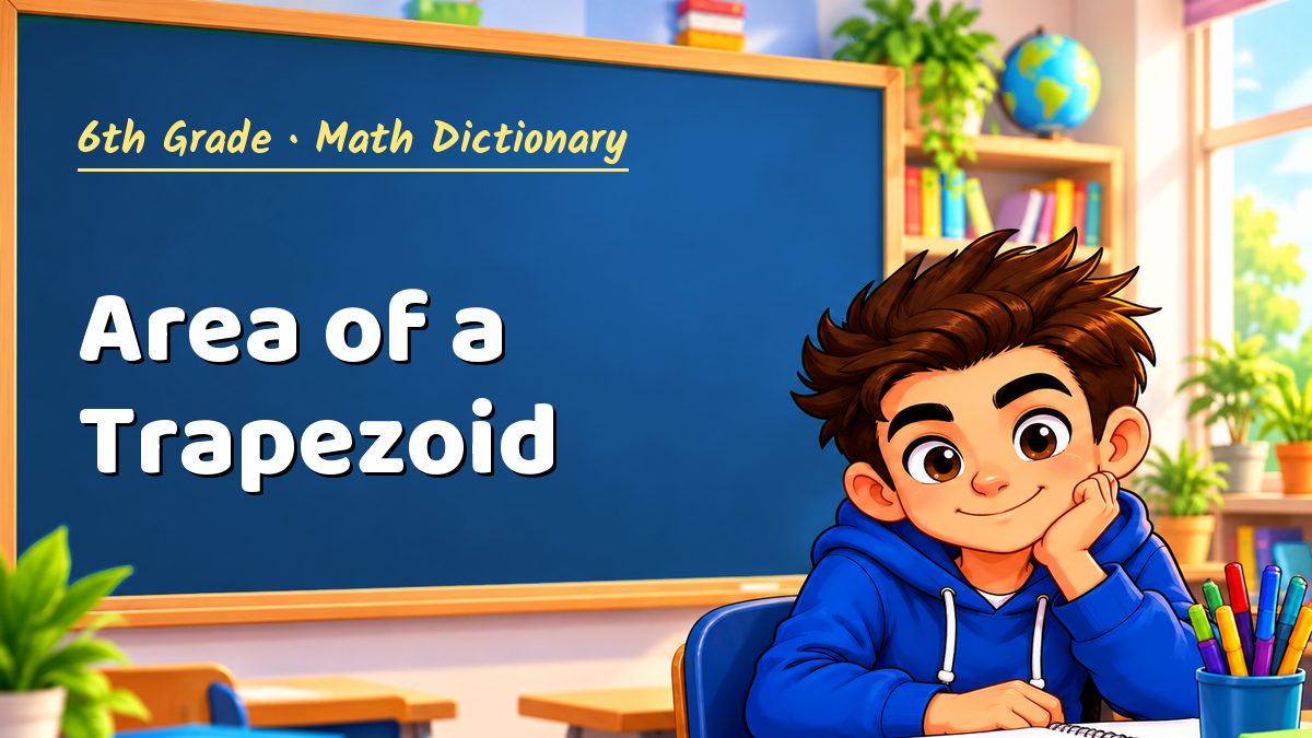 Area of a Trapezoid: meaning, method and solved example (6th Grade) – Maths PDF