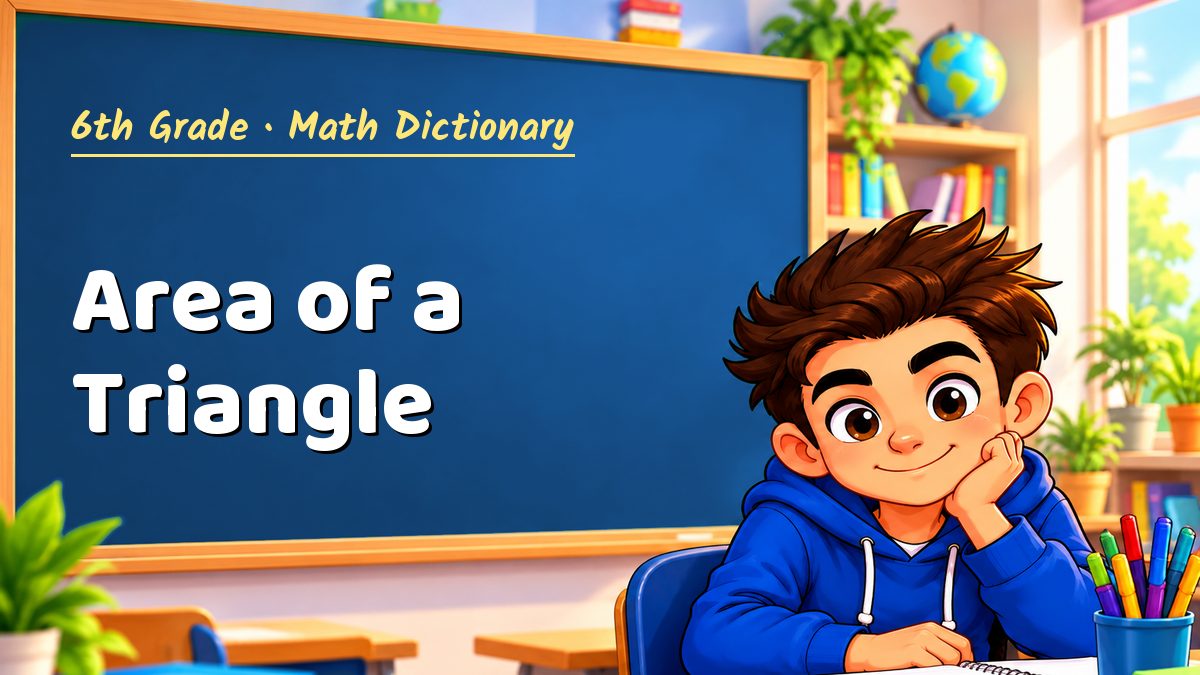 Area of a Triangle: meaning, method and solved example (6th Grade) – Maths PDF