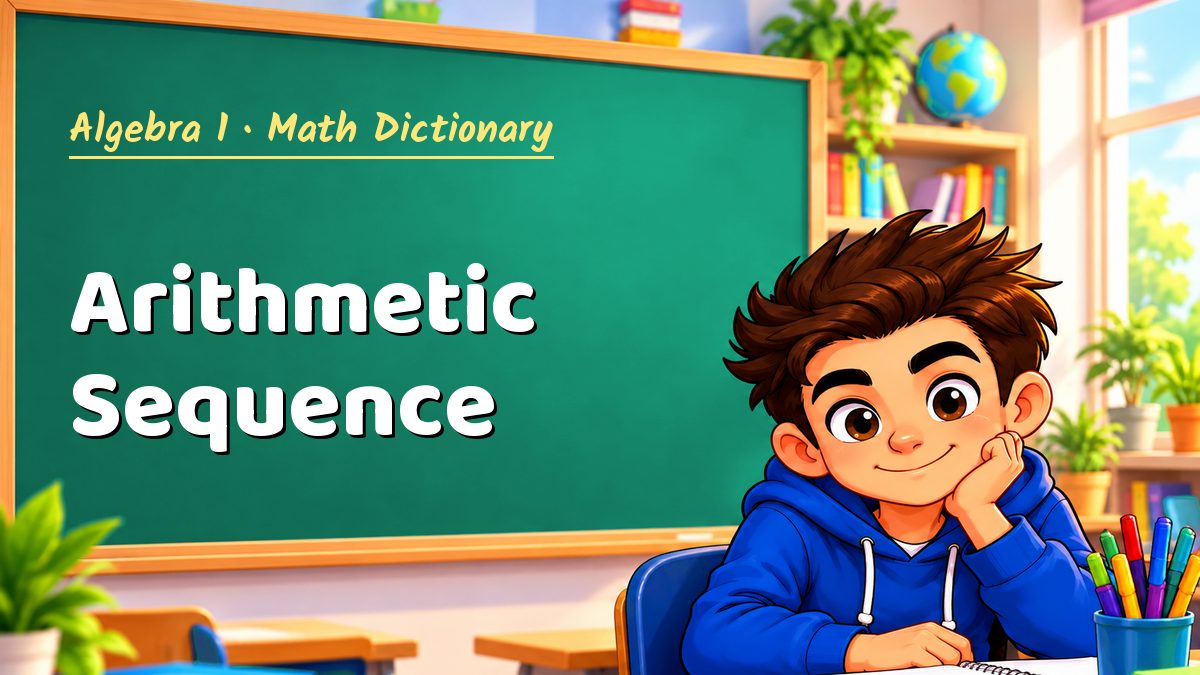 Arithmetic Sequence: meaning, method and solved example (Algebra 1) – Maths PDF