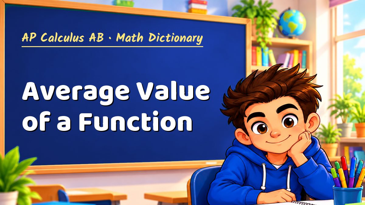 Average Value of a Function: meaning, method and solved example (AP Calculus AB) – Maths PDF