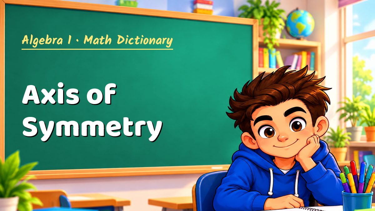 Axis of Symmetry: meaning, method and solved example (Algebra 1) – Maths PDF