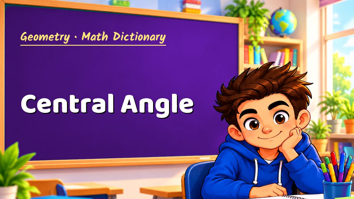 Central Angle: meaning, method and solved example (Geometry) – Maths PDF