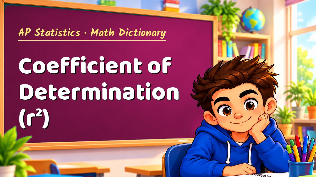 Coefficient of Determination (r²): meaning, method and solved example (AP Statistics) – Maths PDF