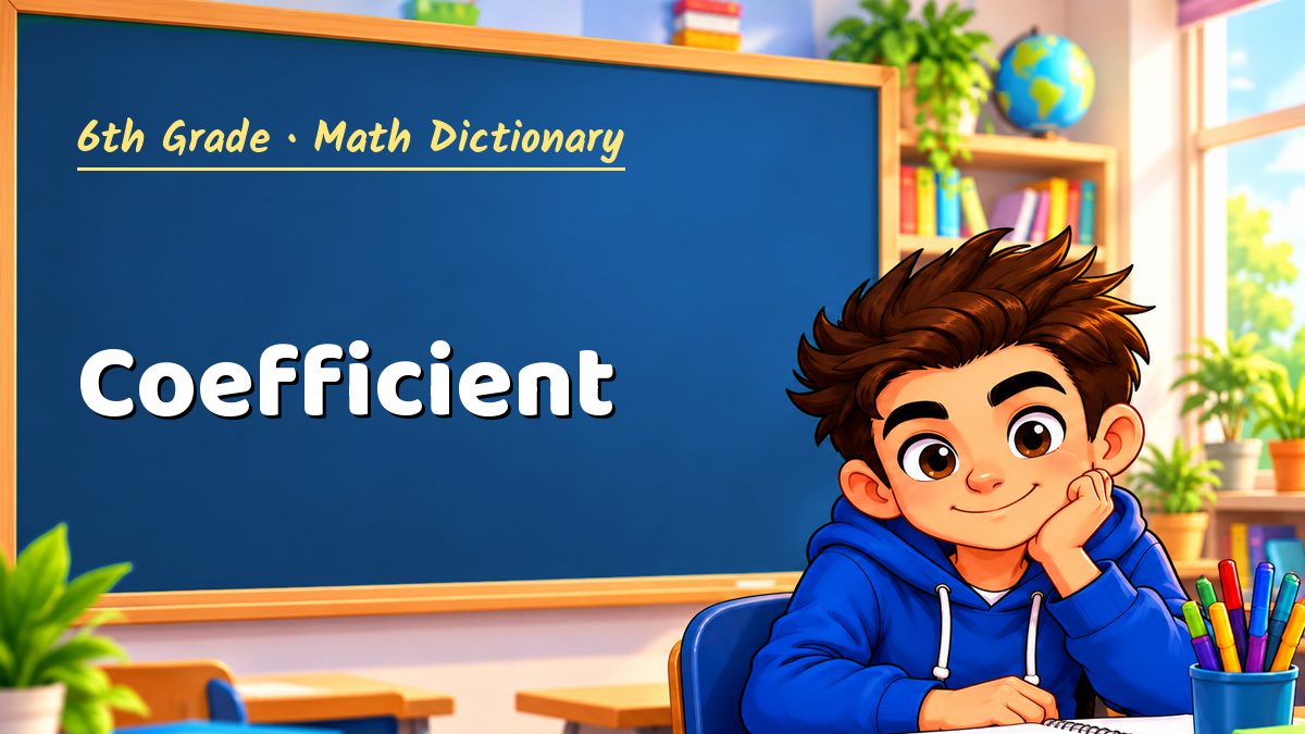 Coefficient: meaning, method and solved example (6th Grade) – Maths PDF