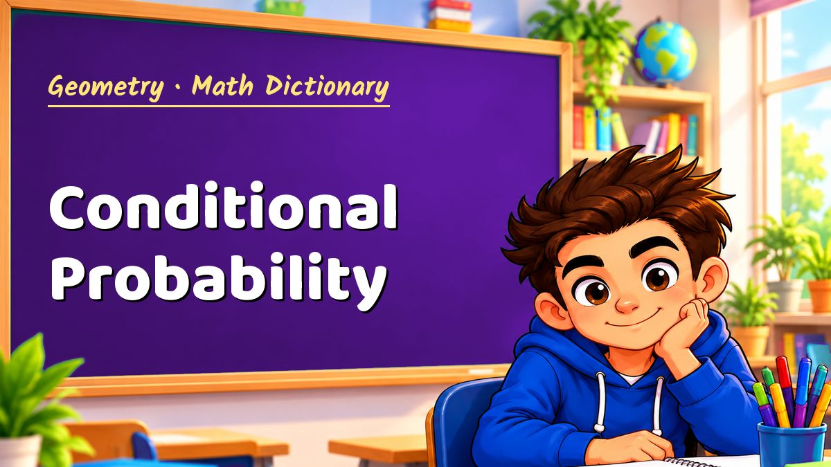 Conditional Probability: meaning, method and solved example (Geometry) – Maths PDF