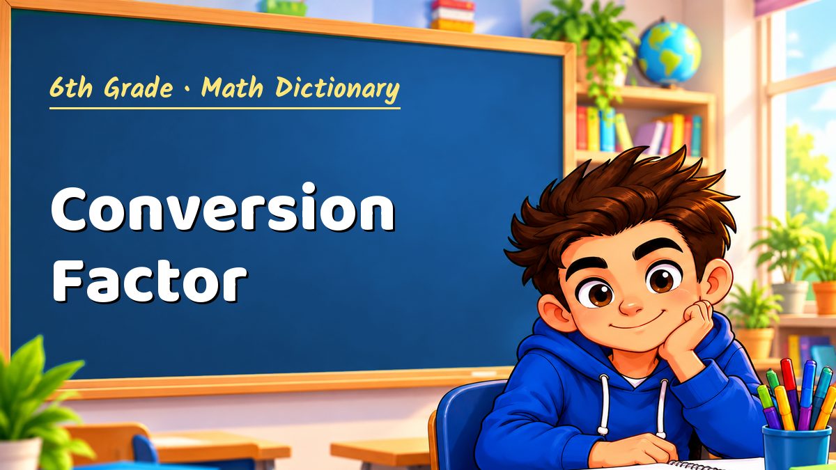 Conversion Factor: meaning, method and solved example (6th Grade) – Maths PDF