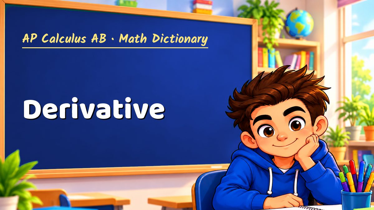 Derivative: meaning, method and solved example (AP Calculus AB) – Maths PDF