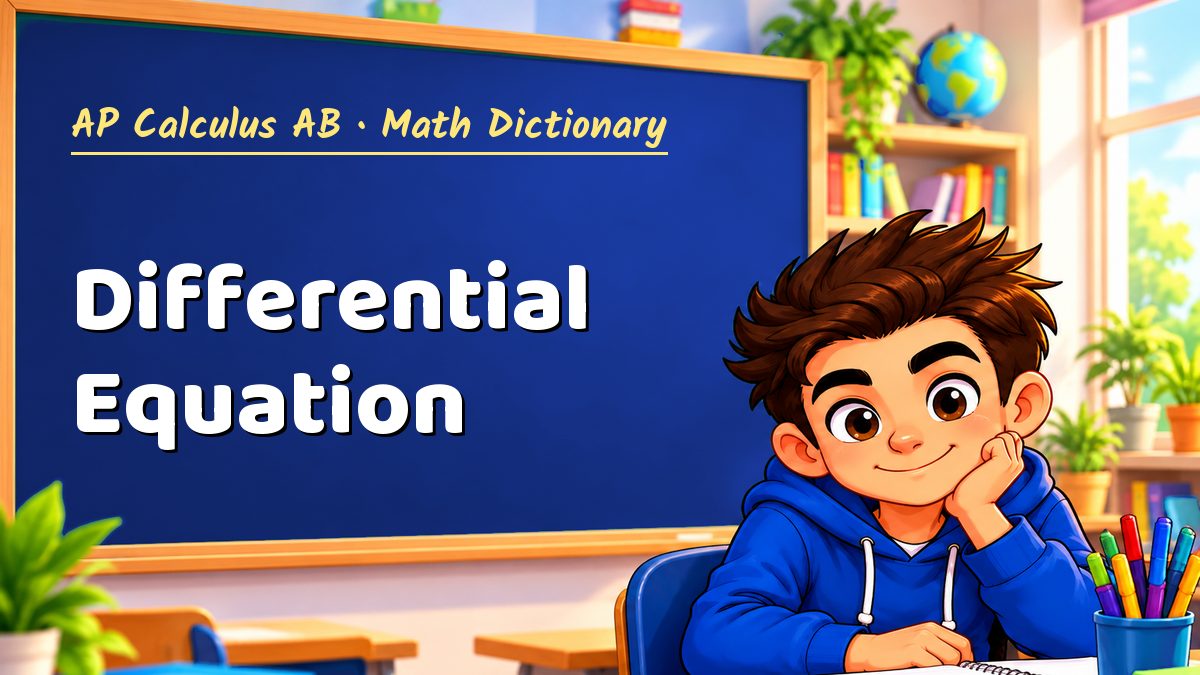 Differential Equation: meaning, method and solved example (AP Calculus AB) – Maths PDF