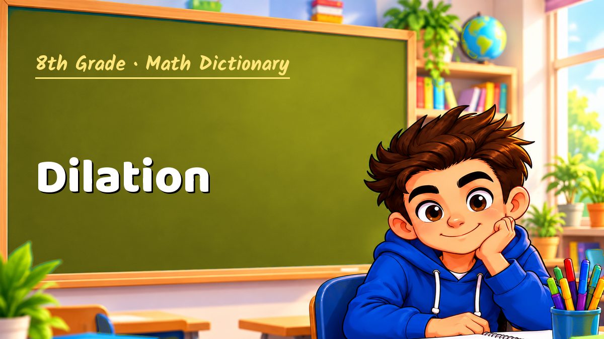 Dilation: meaning, method and solved example (8th Grade) – Maths PDF
