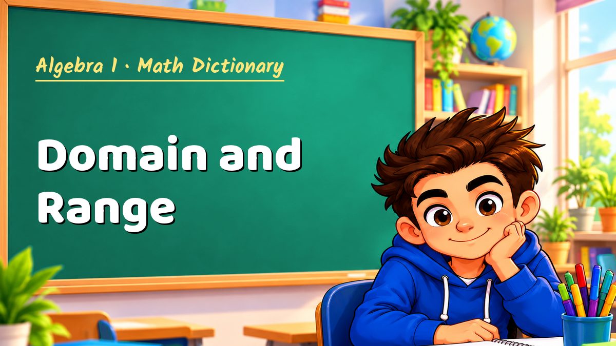 Domain and Range: meaning, method and solved example (Algebra 1) – Maths PDF
