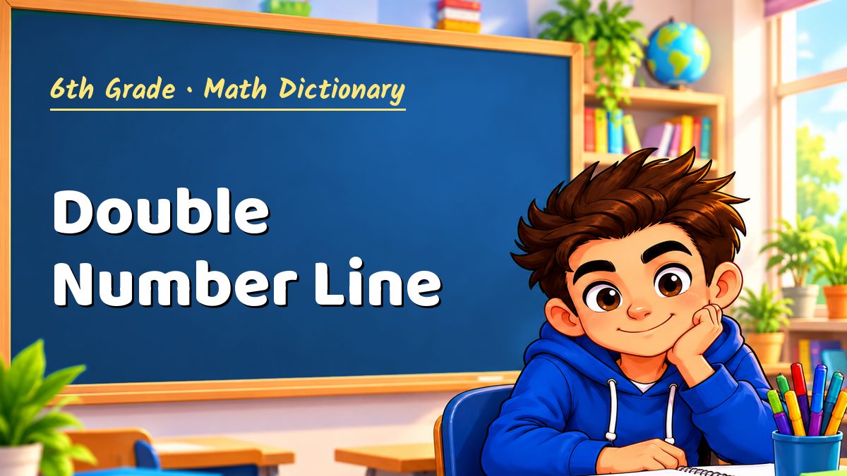 Double Number Line: meaning, method and solved example (6th Grade) – Maths PDF