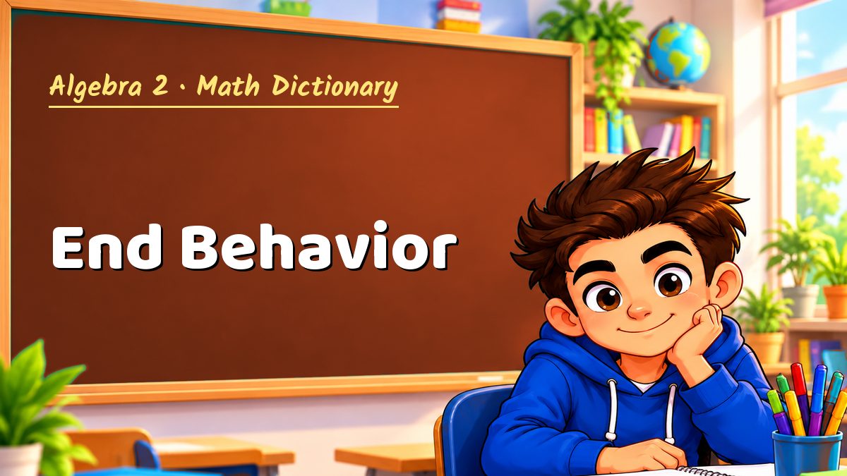 End Behavior: meaning, method and solved example (Algebra 2) – Maths PDF