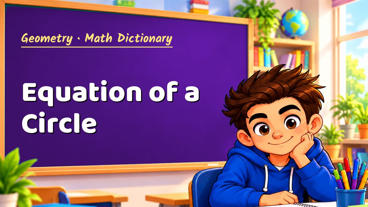 Equation of a Circle: meaning, method and solved example (Geometry) – Maths PDF