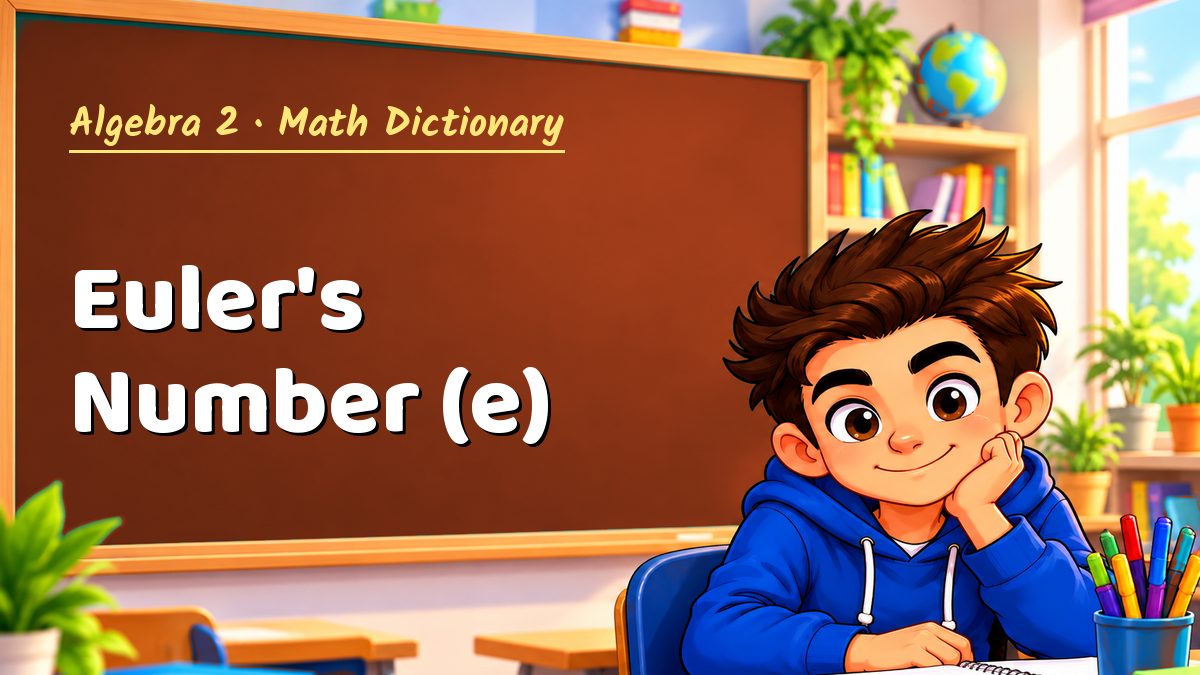 Euler's Number (e): meaning, method and solved example (Algebra 2) – Maths PDF