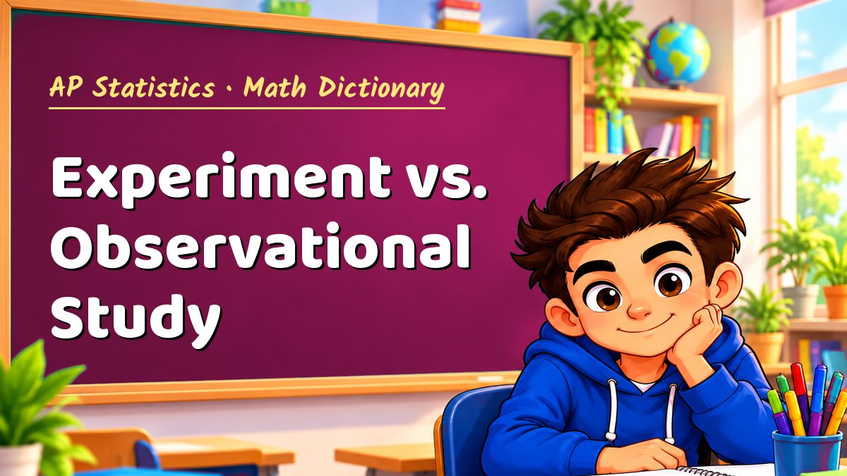 Experiment vs. Observational Study: meaning, method and solved example (AP Statistics) – Maths PDF