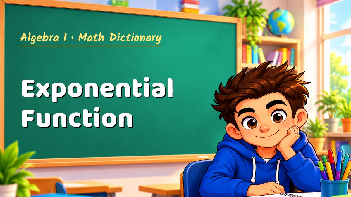 Exponential Function: meaning, method and solved example (Algebra 1) – Maths PDF