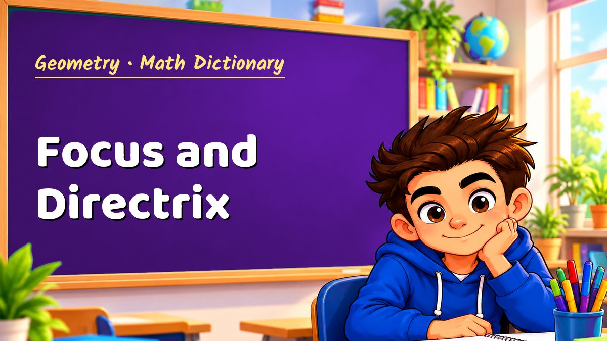 Focus and Directrix: meaning, method and solved example (Geometry) – Maths PDF