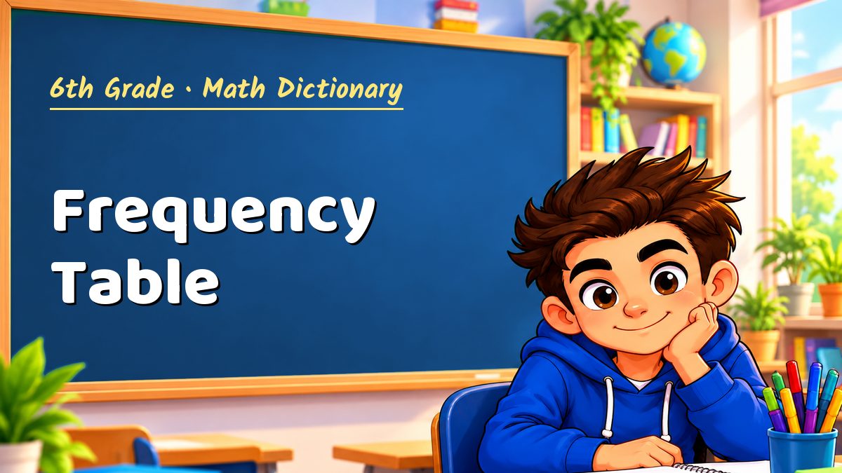 Frequency Table: meaning, method and solved example (6th Grade) – Maths PDF