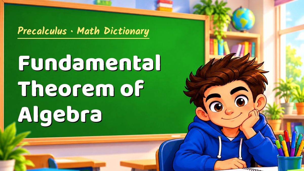 Fundamental Theorem of Algebra: meaning, method and solved example (Precalculus) – Maths PDF