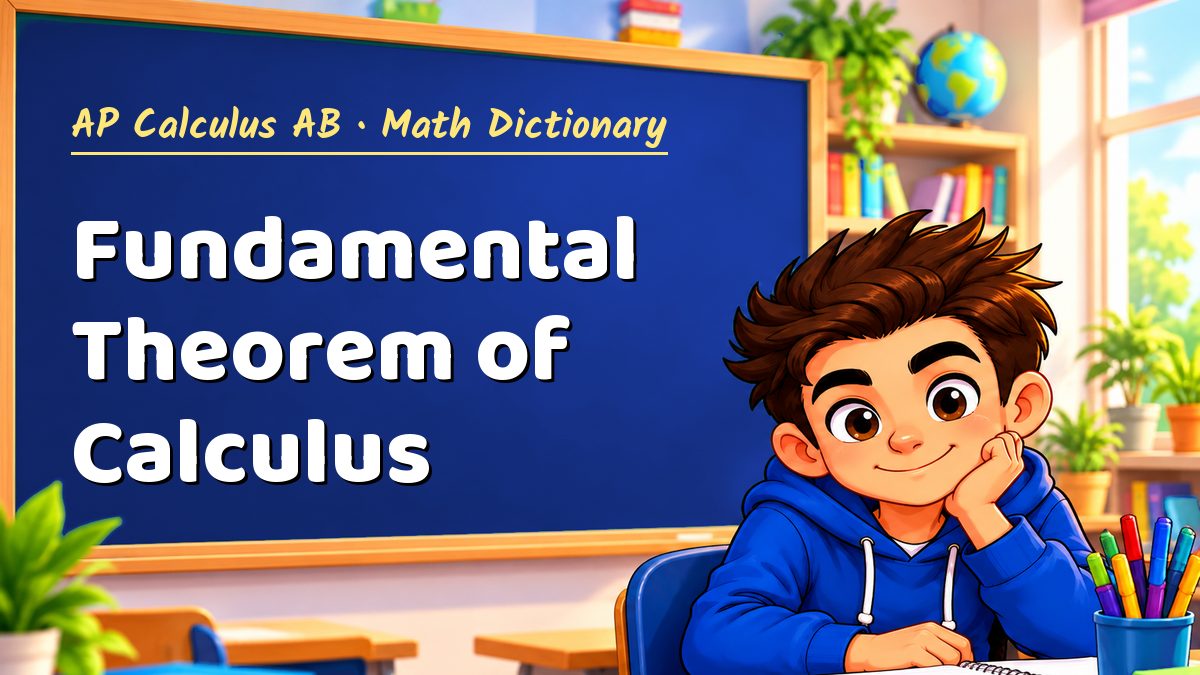 Fundamental Theorem of Calculus: meaning, method and solved example (AP Calculus AB) – Maths PDF