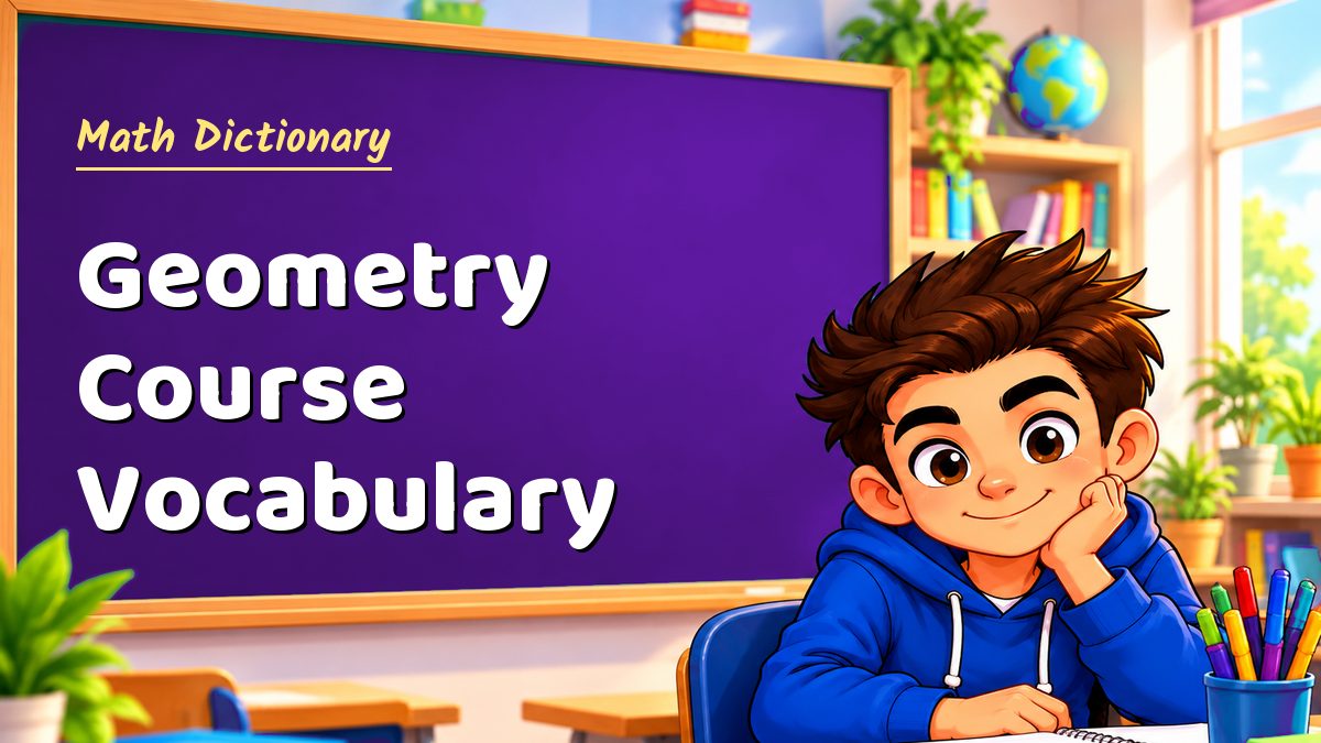 Geometry Course Vocabulary – Maths PDF