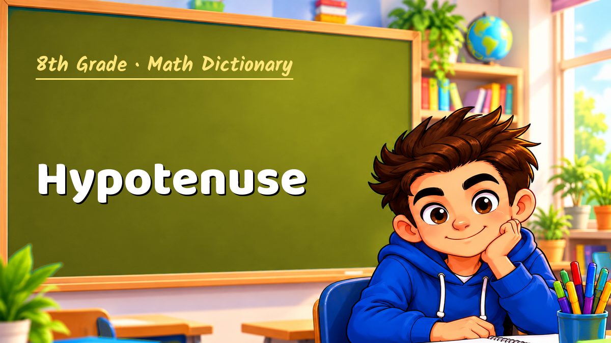 Hypotenuse: meaning, method and solved example (8th Grade) – Maths PDF