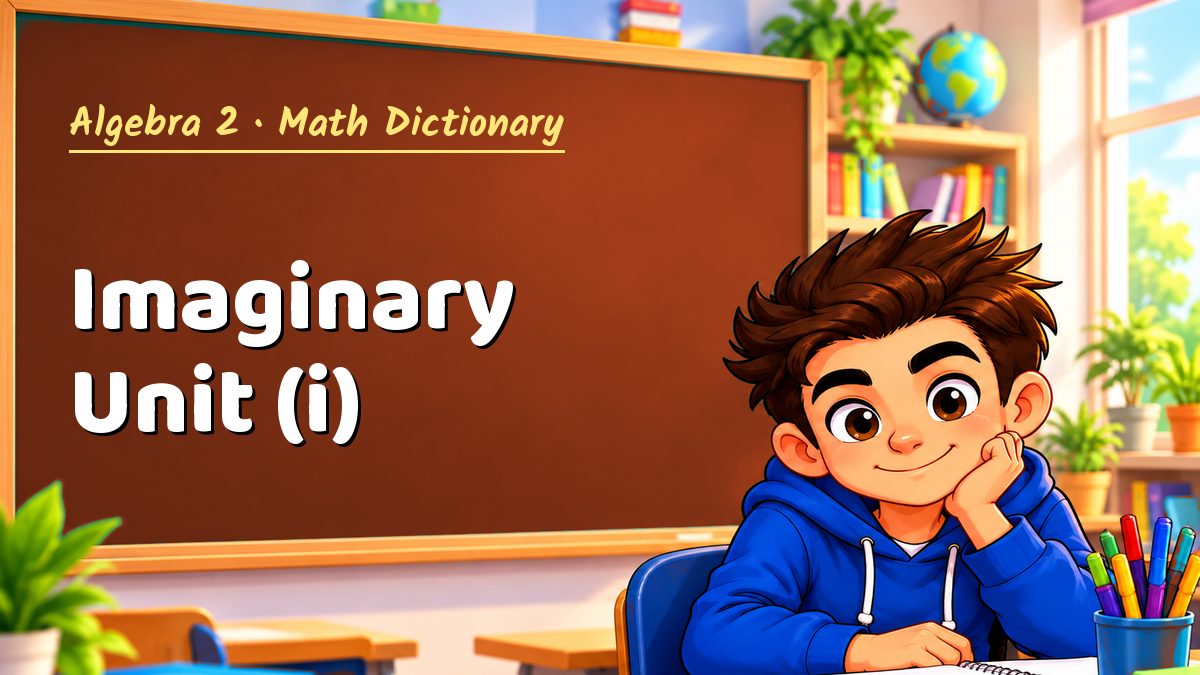 Imaginary Unit (i): meaning, method and solved example (Algebra 2) – Maths PDF