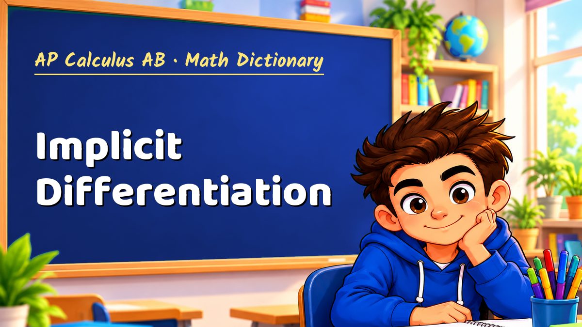 Implicit Differentiation: meaning, method and solved example (AP Calculus AB) – Maths PDF