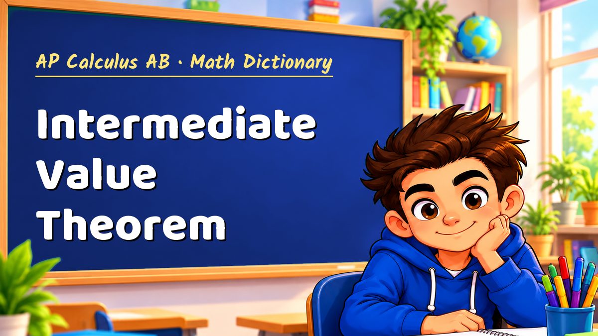 Intermediate Value Theorem: meaning, method and solved example (AP Calculus AB) – Maths PDF