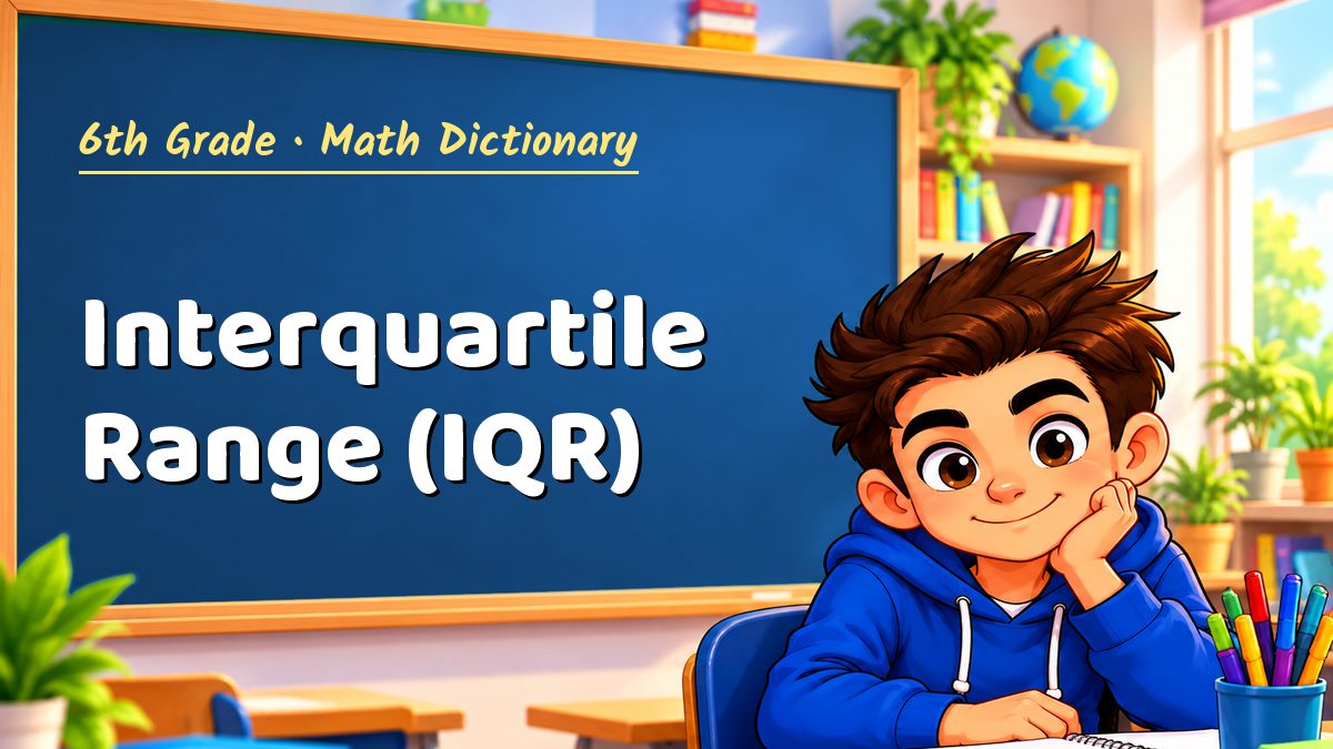 Interquartile Range (IQR): meaning, method and solved example (6th Grade) – Maths PDF
