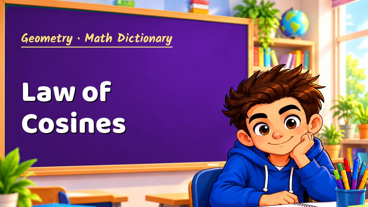 Law of Cosines: meaning, method and solved example (Geometry) – Maths PDF