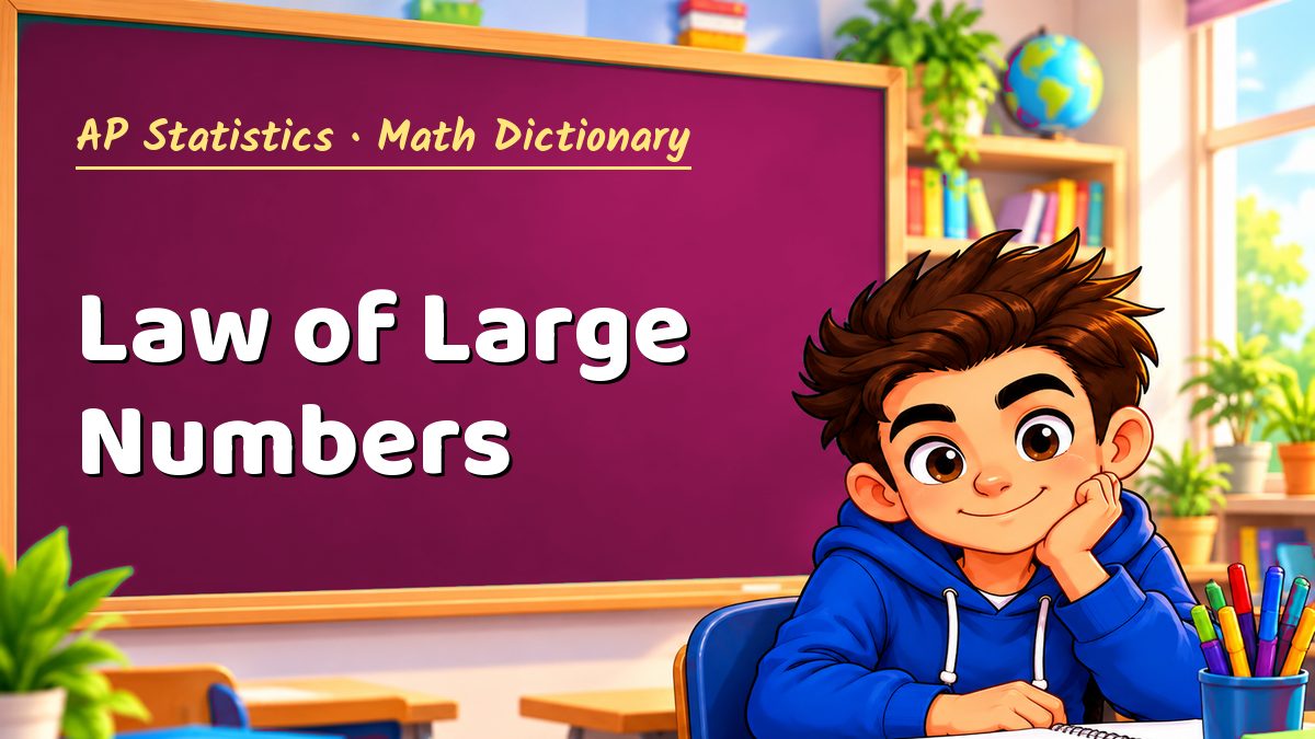 Law of Large Numbers: meaning, method and solved example (AP Statistics) – Maths PDF
