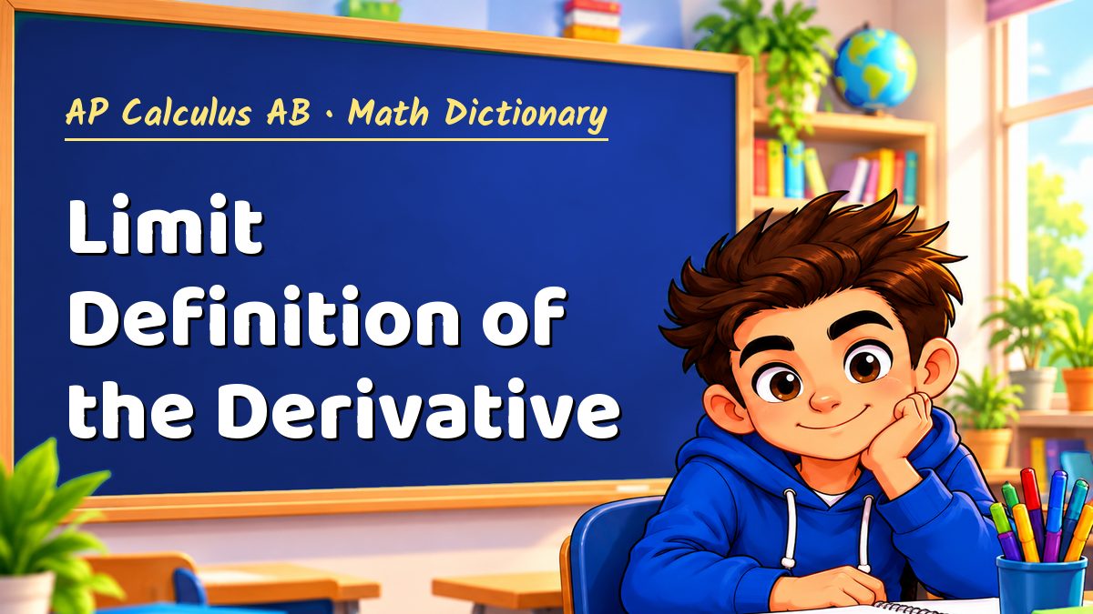 Limit Definition of the Derivative: meaning, method and solved example (AP Calculus AB) – Maths PDF