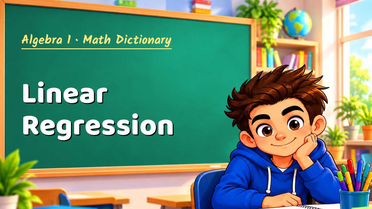 Linear Regression: meaning, method and solved example (Algebra 1) – Maths PDF