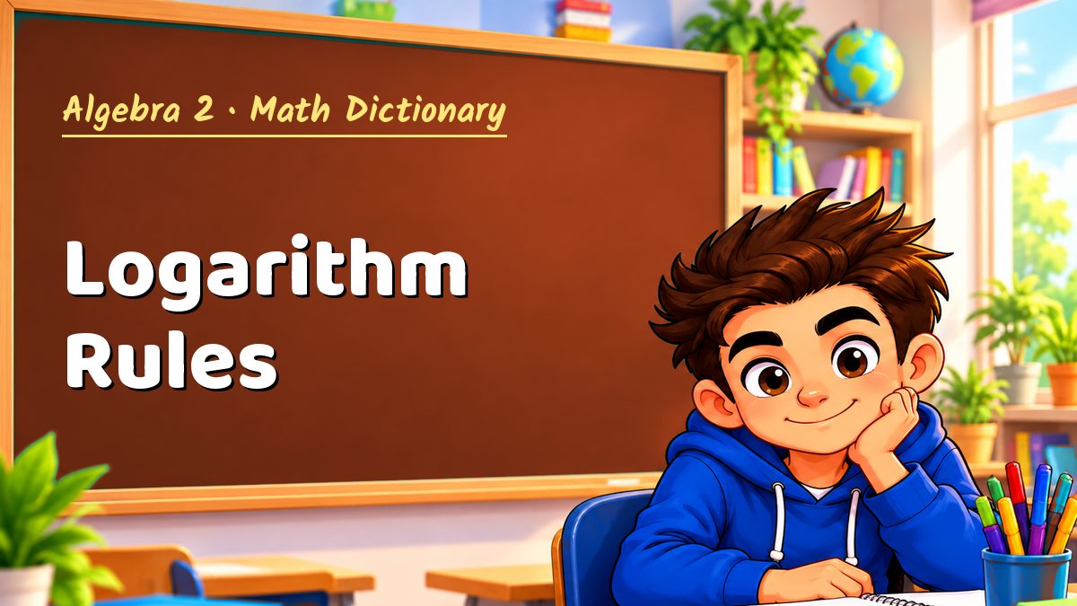 Logarithm Rules: meaning, method and solved example (Algebra 2) – Maths PDF