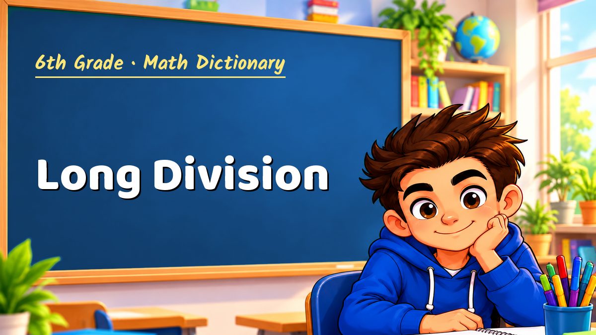 Long Division: meaning, method and solved example (6th Grade) – Maths PDF