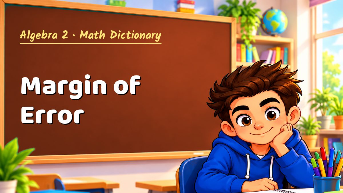 Margin of Error: meaning, method and solved example (Algebra 2) – Maths PDF