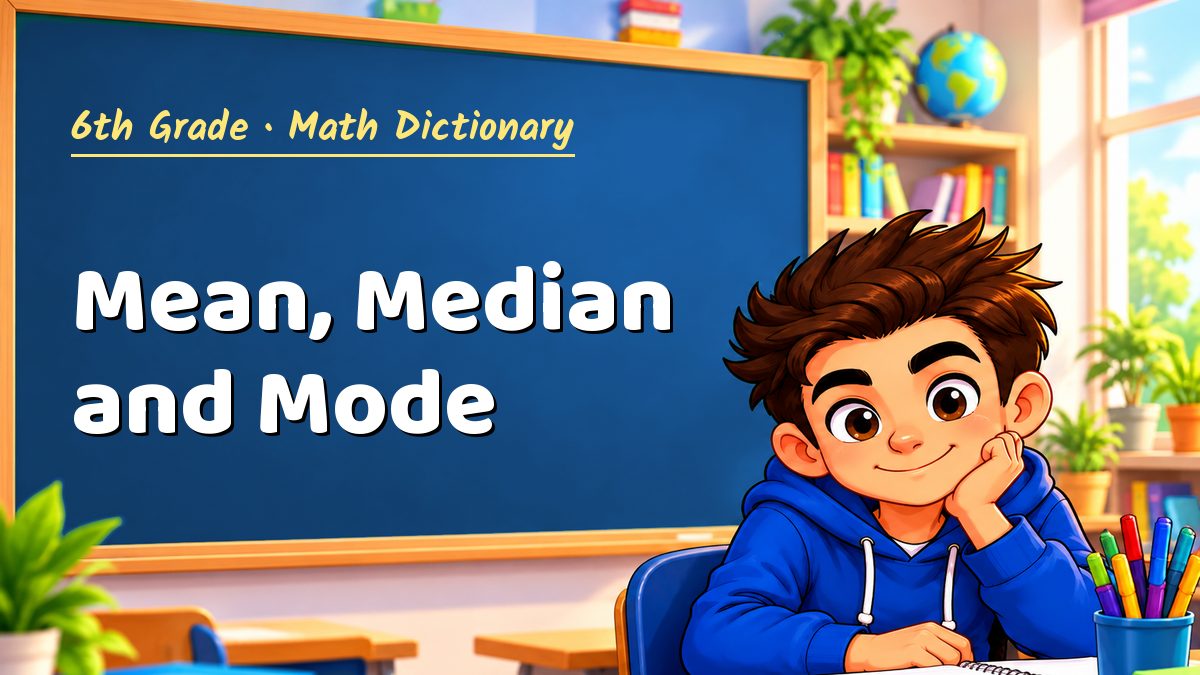 Mean, Median and Mode: meaning, method and solved example (6th Grade) – Maths PDF
