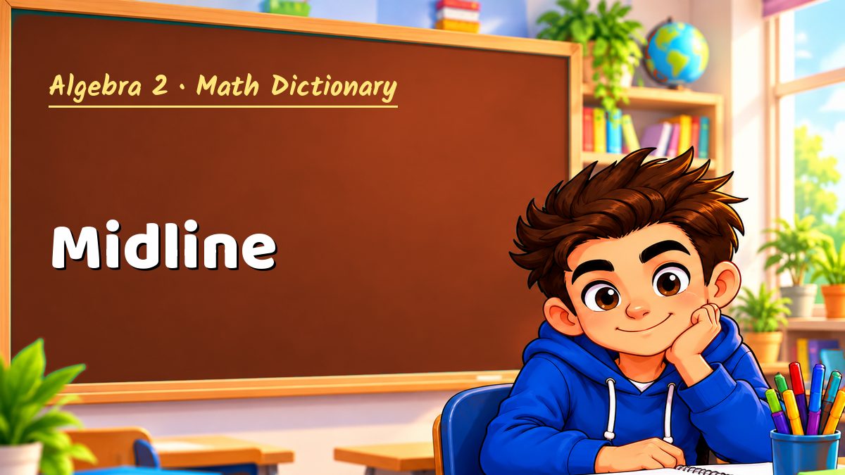 Midline: meaning, method and solved example (Algebra 2) – Maths PDF