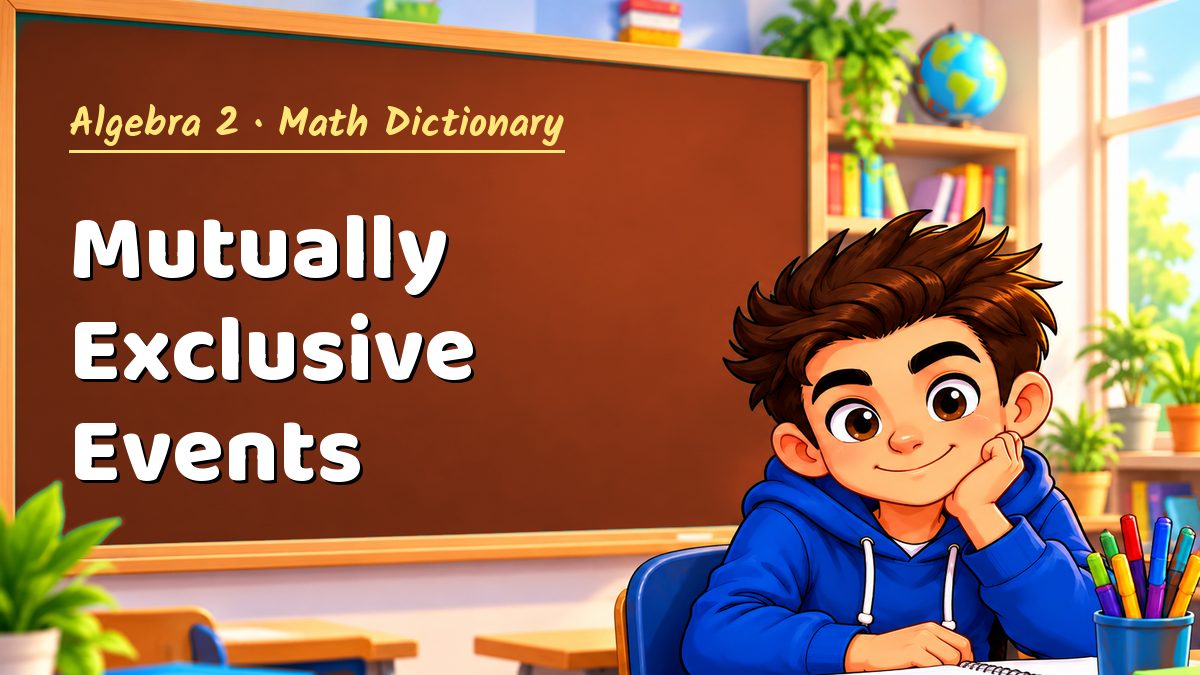Mutually Exclusive Events: meaning, method and solved example (Algebra 2) – Maths PDF