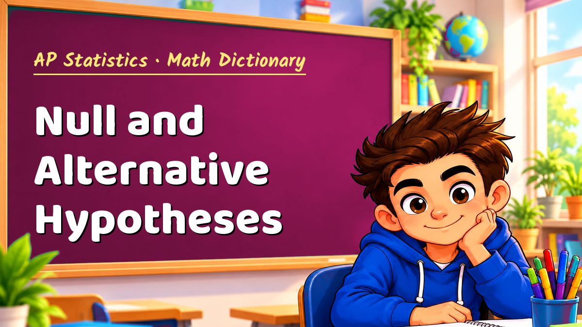 Null and Alternative Hypotheses: meaning, method and solved example (AP Statistics) – Maths PDF