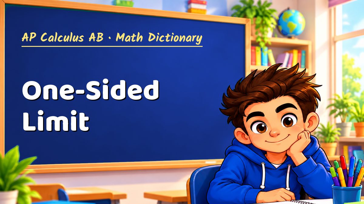 One-Sided Limit: meaning, method and solved example (AP Calculus AB) – Maths PDF