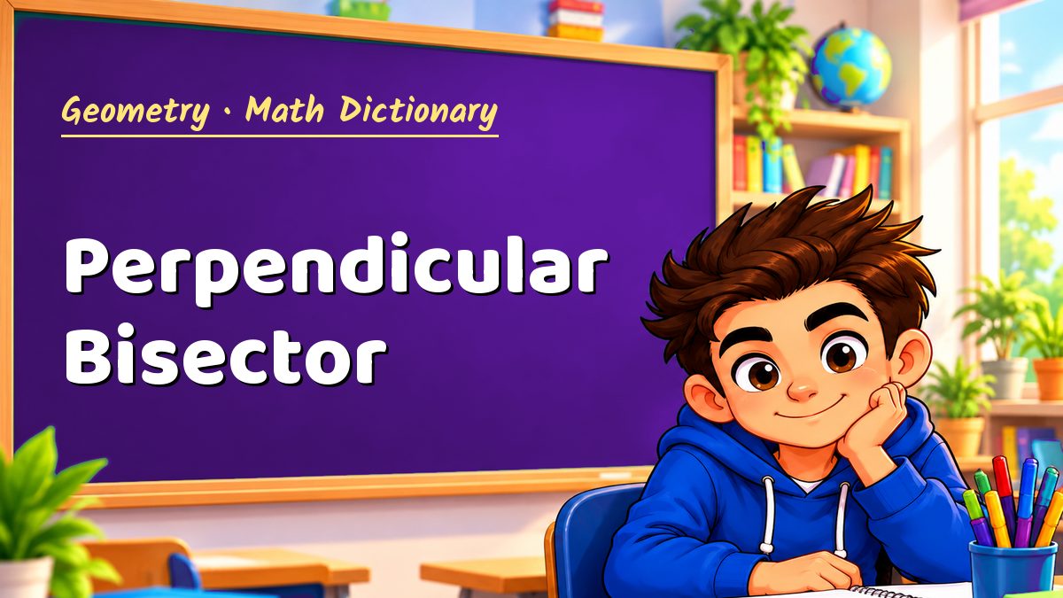 Perpendicular Bisector: meaning, method and solved example (Geometry) – Maths PDF