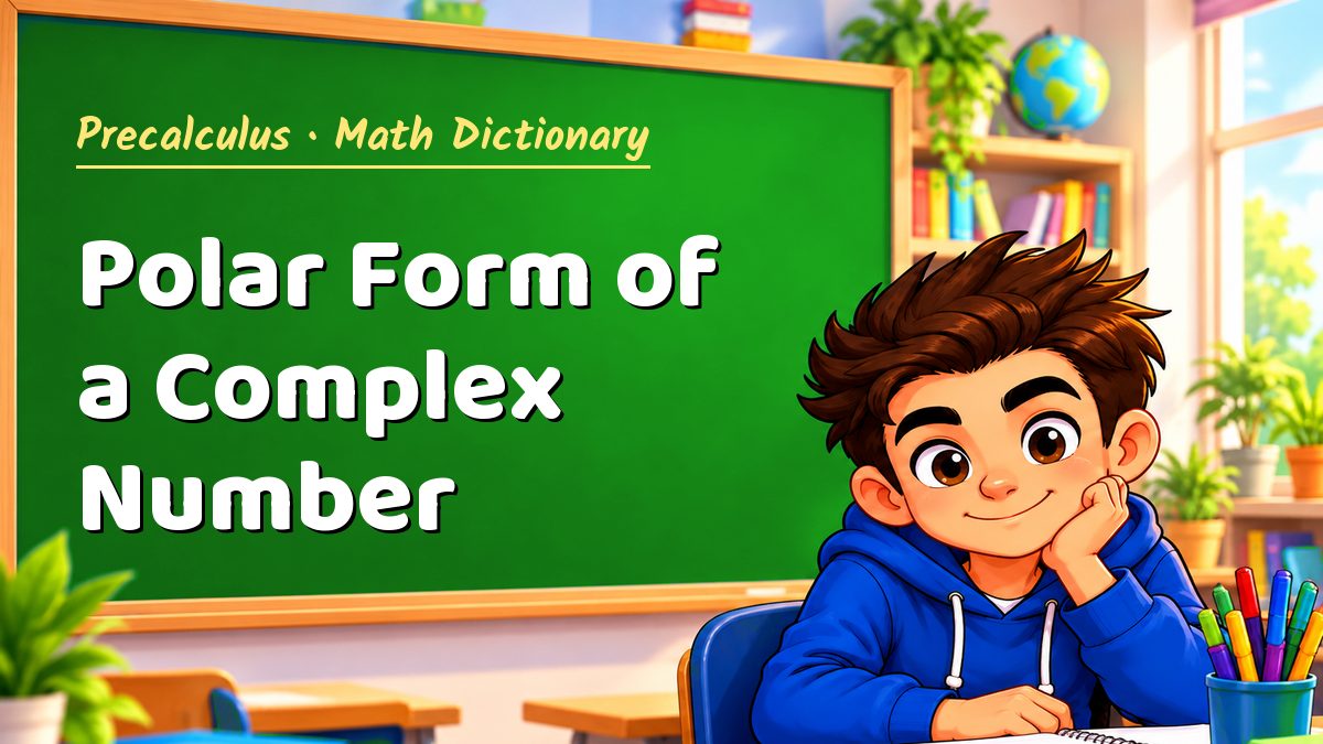Polar Form of a Complex Number: meaning, method and solved example (Precalculus) – Maths PDF